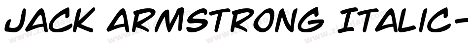 Jack Armstrong Italic字体转换